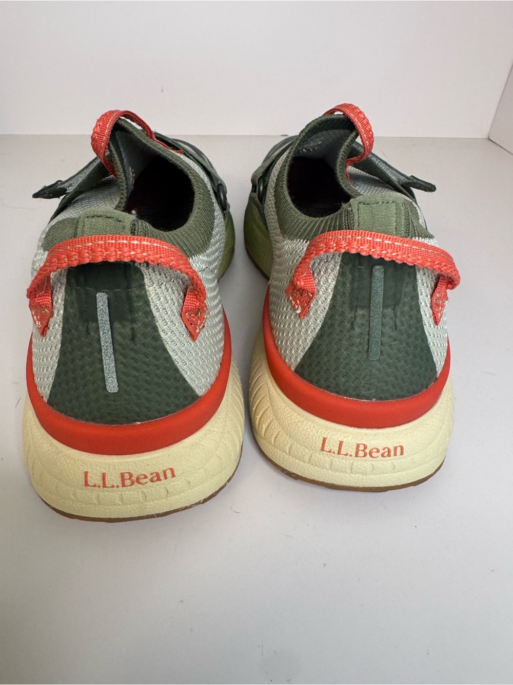 L.L. Bean NWOT Dirigo Slip-On Sneaker Silver Birch & Sage Size 8M - Picture 5 of 11